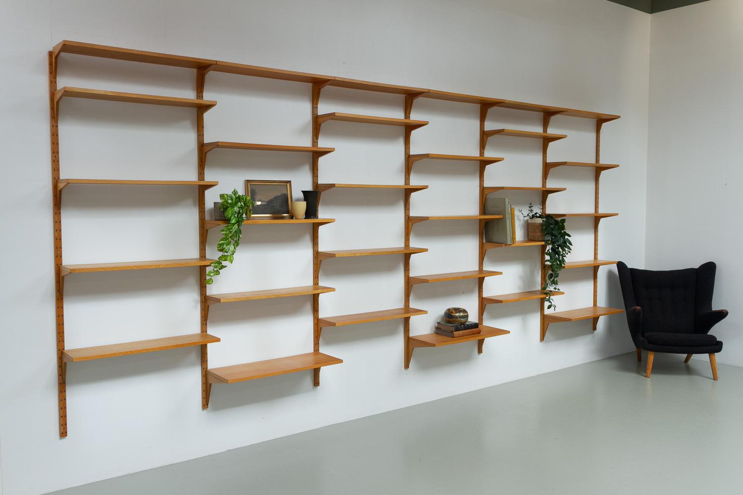 Mueble Modular de Roble Danés Vintage de Poul Cadovius para Cado, años 60. en venta 12