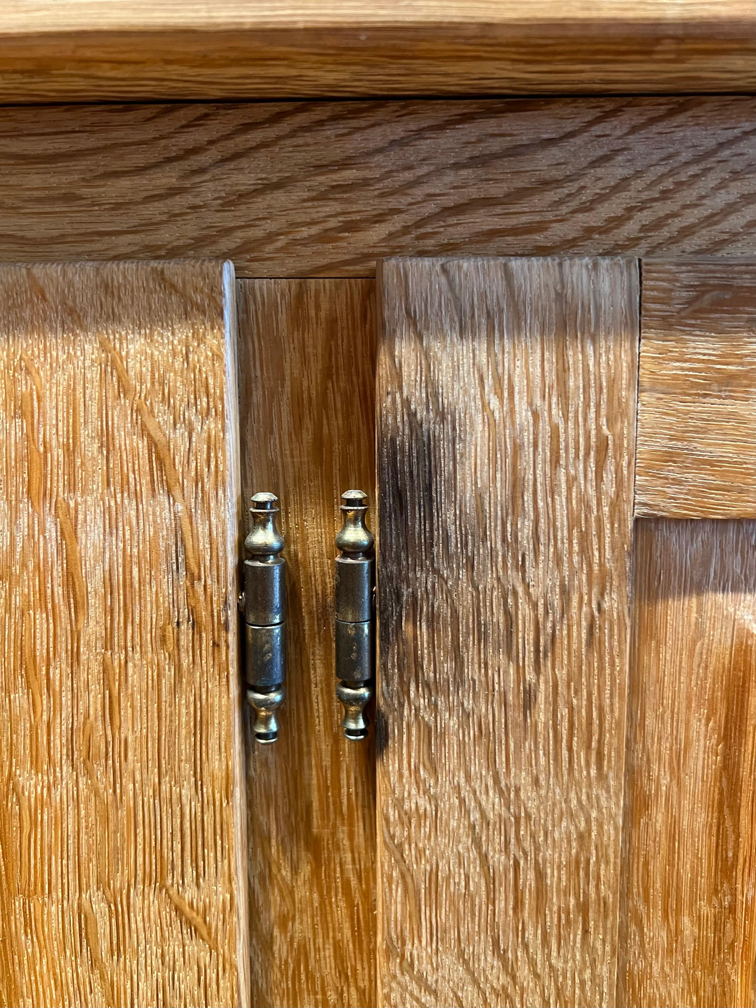Vintage Danish Oak Sideboard Attributed to Henning Kjaernulf, 1970s For Sale 1