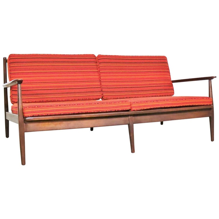 Danish or Scandinavian Modern Loose Cushion Sofa New Red ... To get your next lounge or sofa from amart furniture, start browsing the products online now.