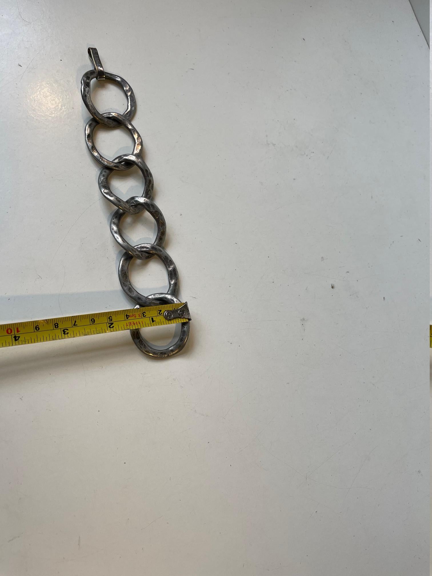 Vintage Danish Oversize Bracelet Designed by J. Andersson & E. Dennung, 1970s In Good Condition In Esbjerg, DK