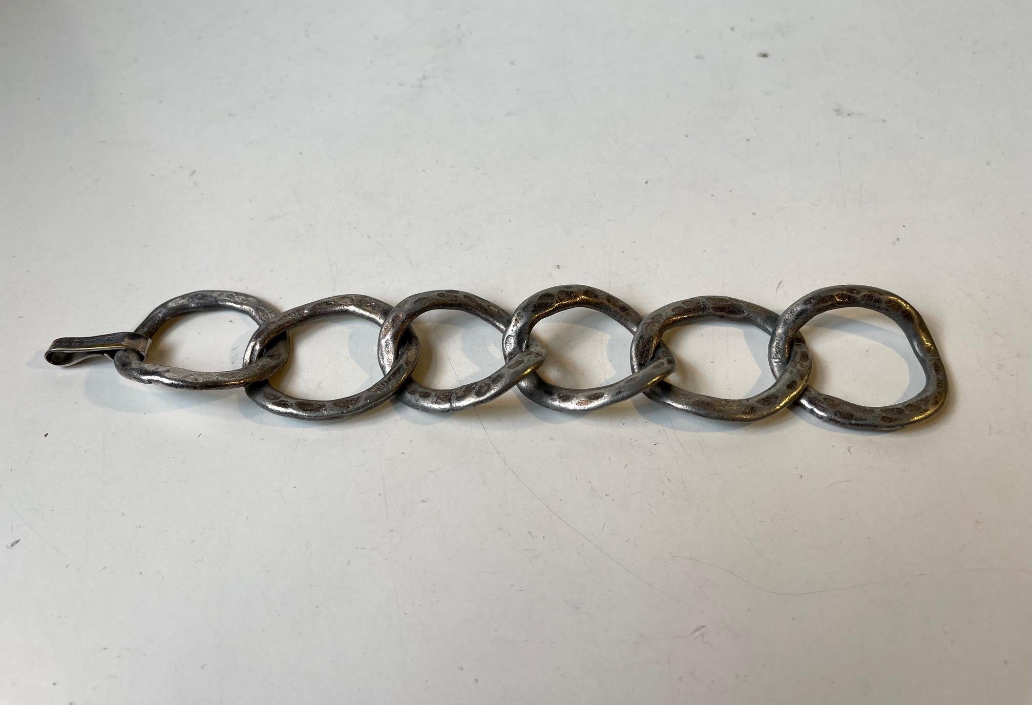 Late 20th Century Vintage Danish Oversize Bracelet Designed by J. Andersson & E. Dennung, 1970s For Sale