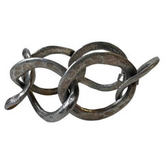 Bracciale danese vintage oversize disegnato da J. Andersson & E. Dennung, anni '70