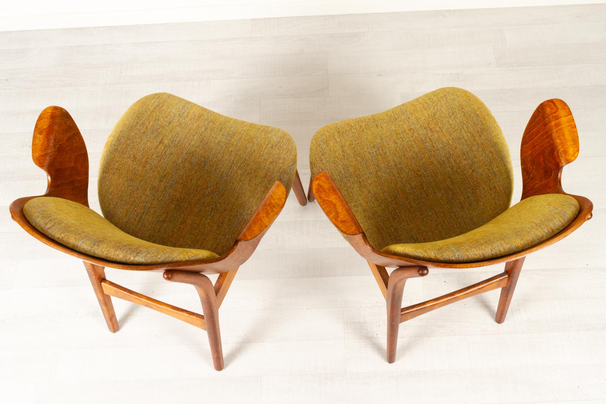 Vintage Danish Pair of Armchairs by Hans Olsen for Bramin, 1960s 5