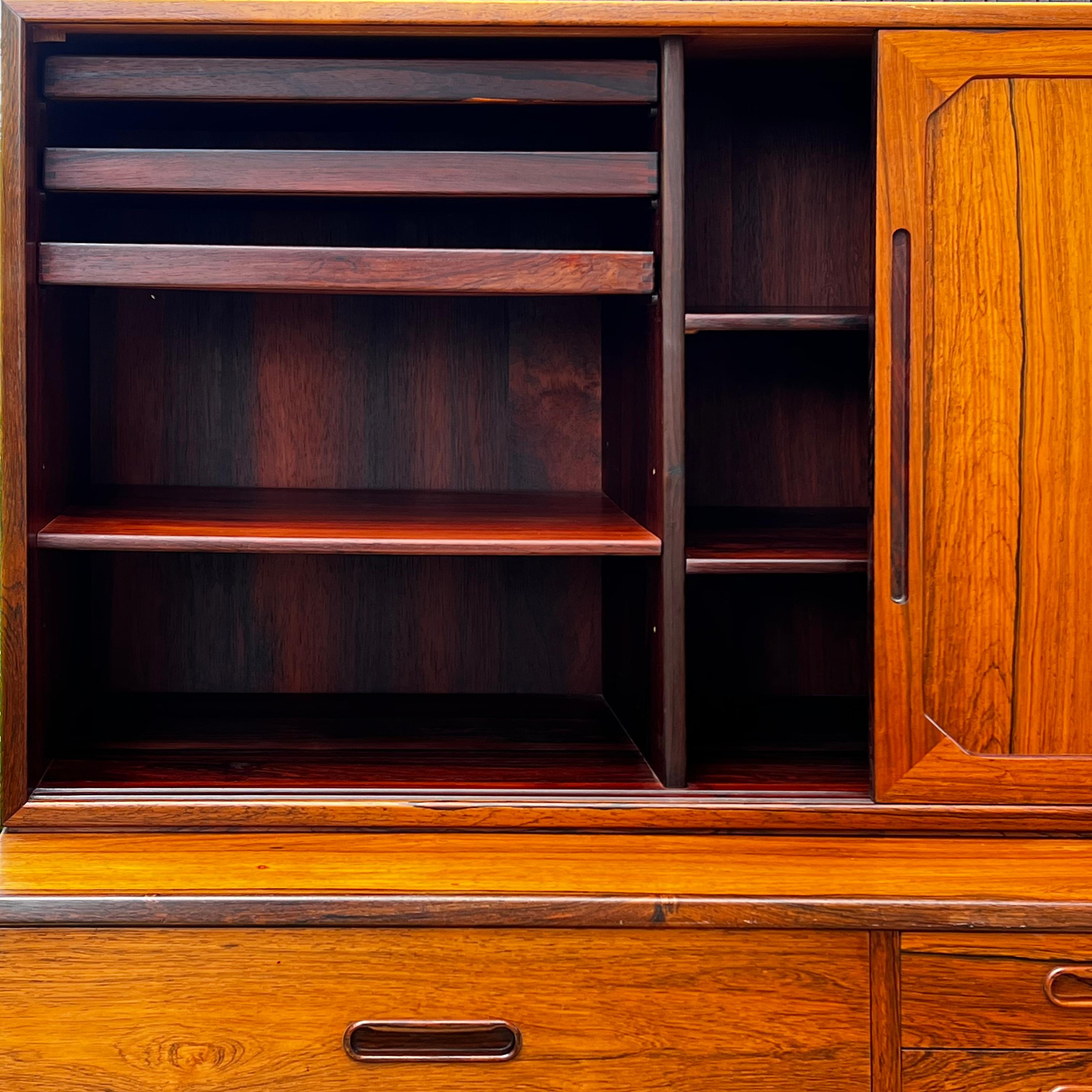Wood Vintage danish sideboard designed by Severin Hansen in the 60s For Sale