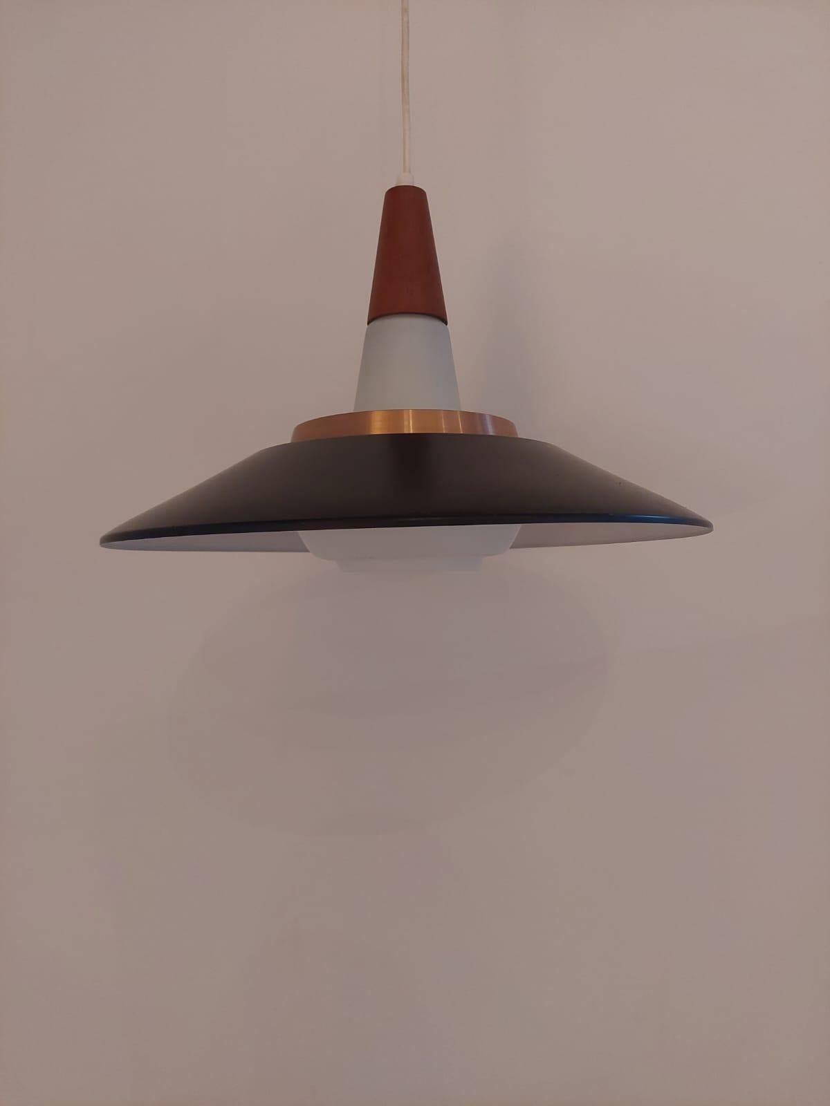 Mid-20th Century Vintage danish pendant lamp, Denmark 1960s in vendita