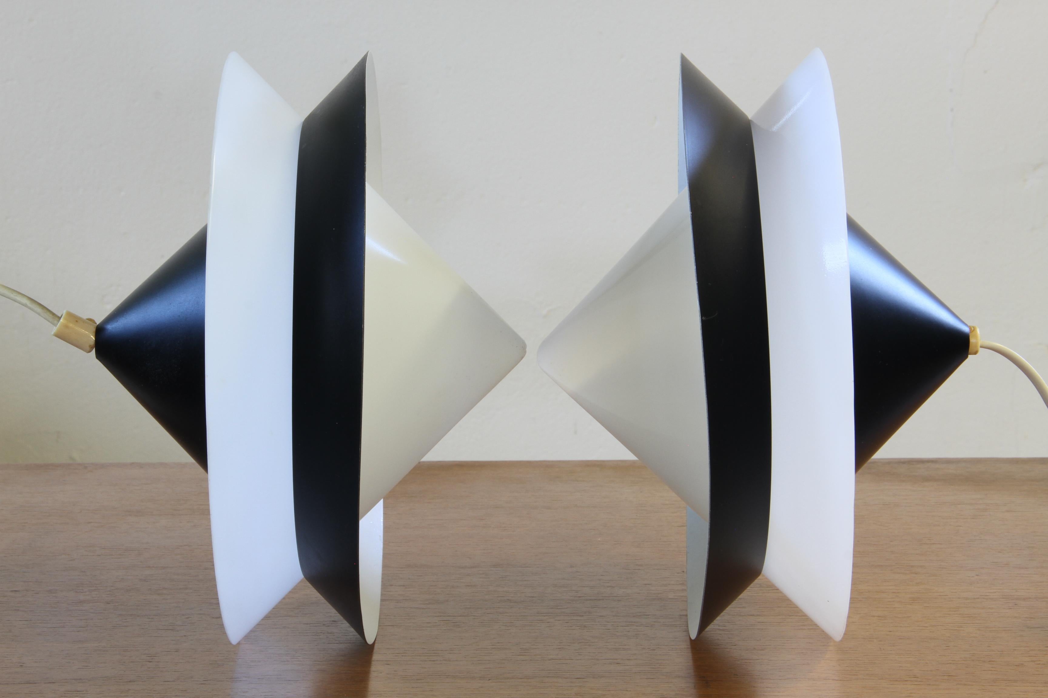 Mid-Century Modern Vintage Danish Pendant Lamps from Fog & Morup, Bent Bille, 1950s Denmark For Sale