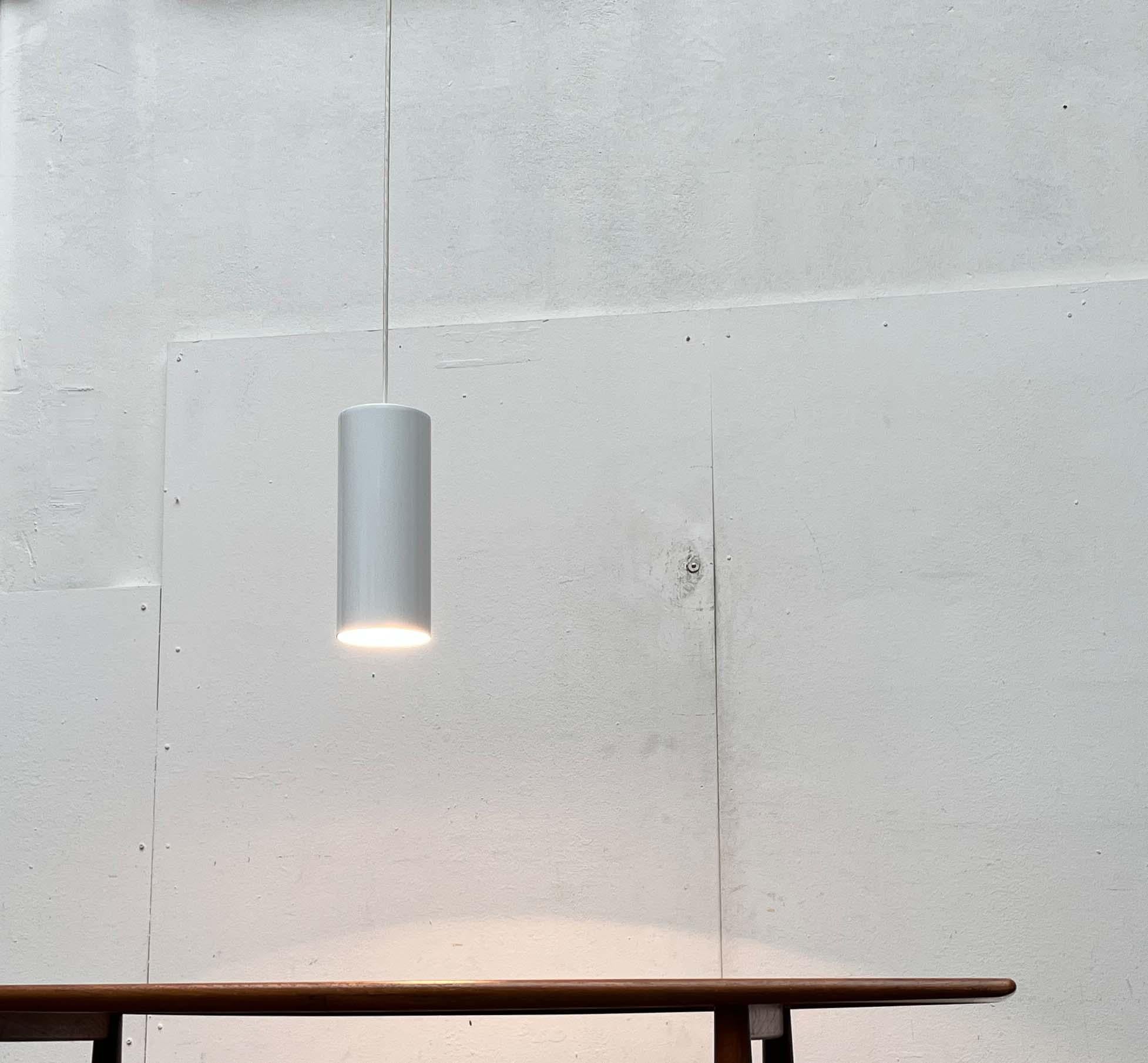 Minimalist Vintage Danish Pipeline Pendant Lamp by Ole Pless Jørgensen for Nordisk Solar For Sale