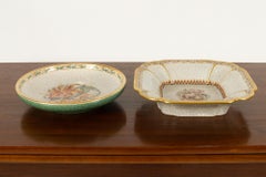 Vintage Danish Porcelain Crackle Bowls by Dahl Jensen, 1930s