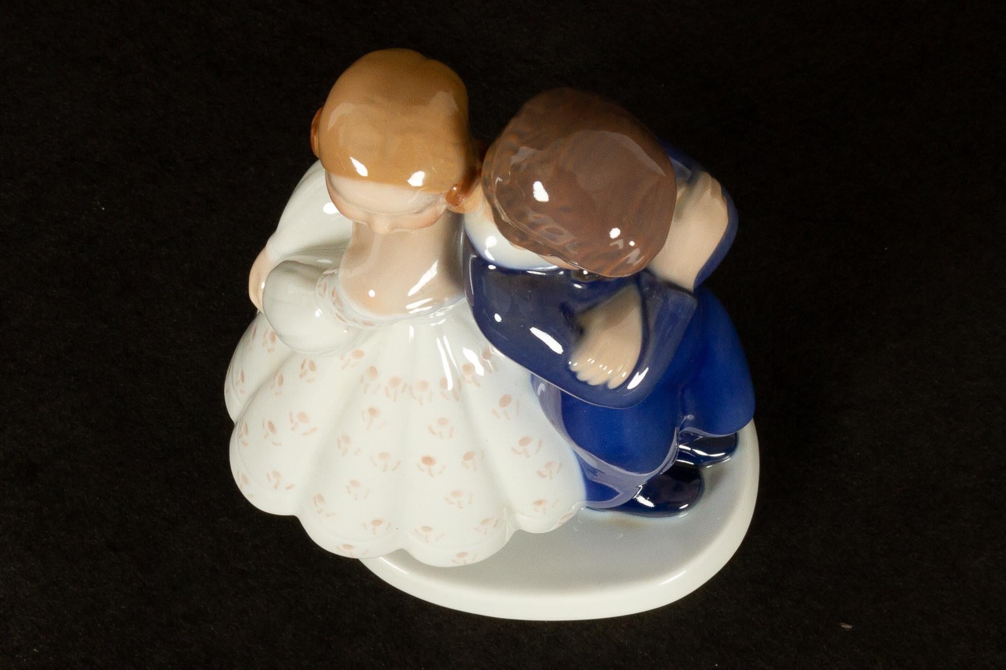 Late 20th Century Vintage Danish Porcelain Figurine by Claire Weiss for Bing & Grøndahl, 1970s For Sale