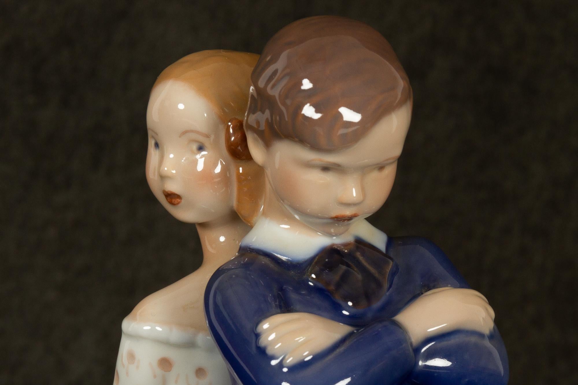 Vintage Danish Porcelain Figurine by Claire Weiss for Bing & Grøndahl, 1970s For Sale 1