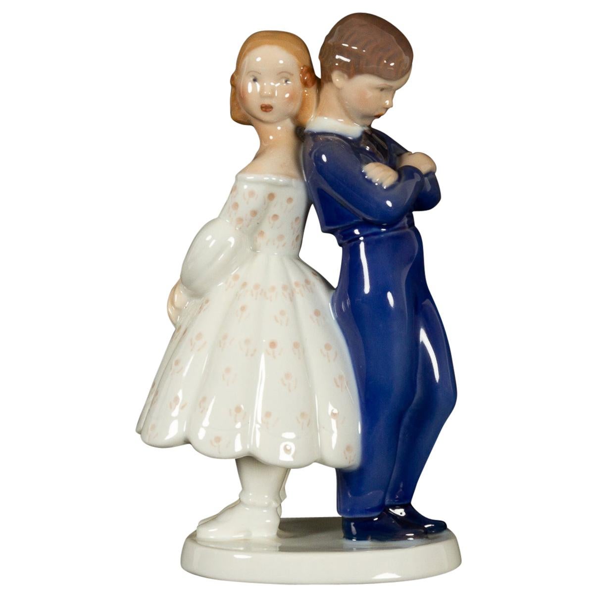 Vintage Danish Porcelain Figurine by Claire Weiss for Bing & Grøndahl, 1970s For Sale