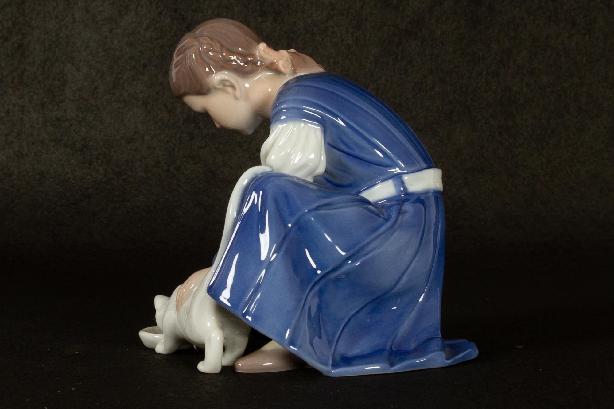 Art nouveau Figurine vintage en porcelaine danoise 