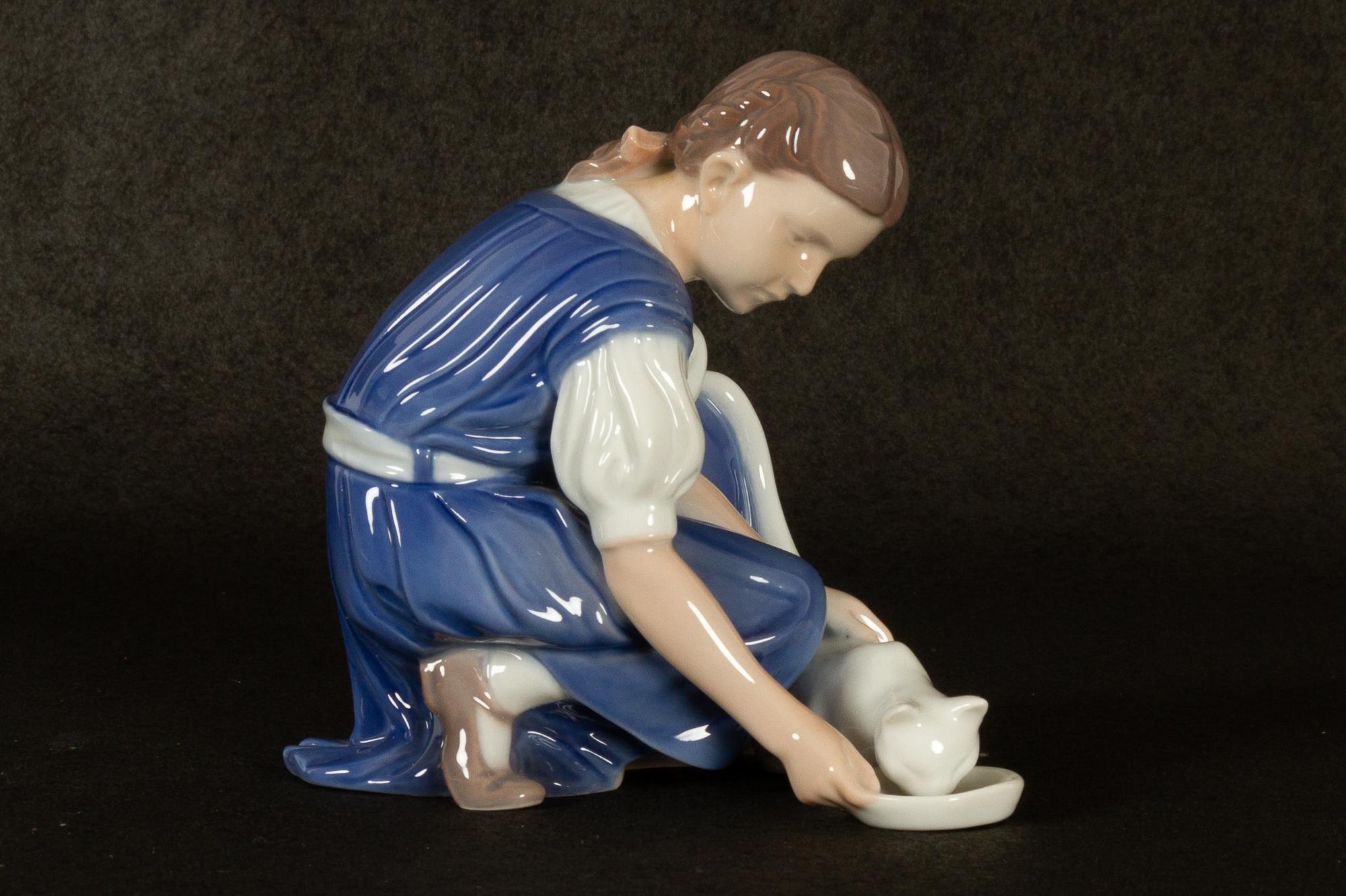 Figurine vintage en porcelaine danoise 