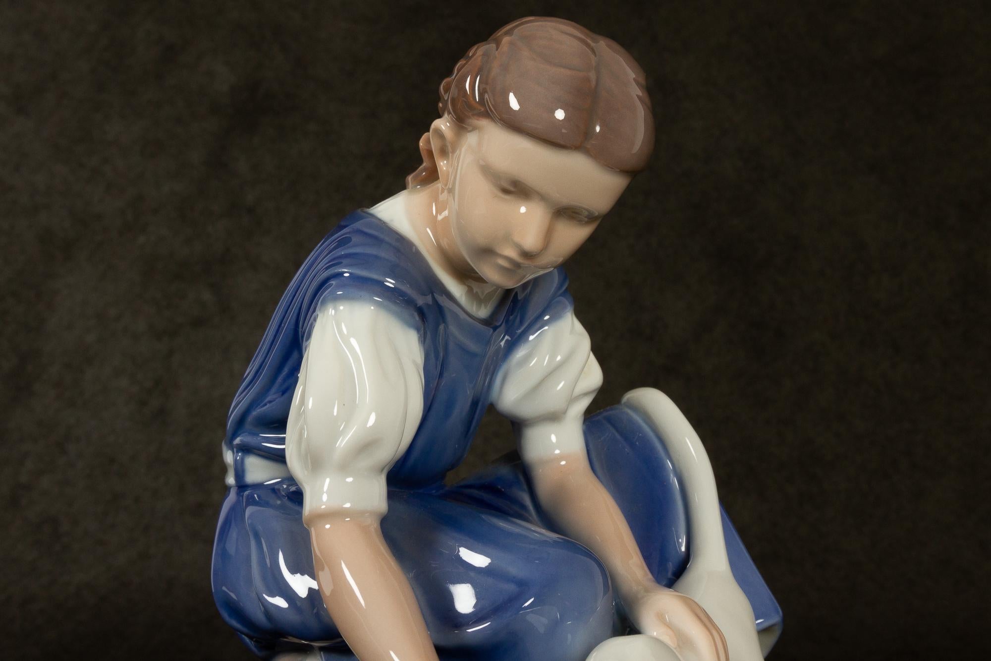 Porcelaine Figurine vintage en porcelaine danoise 