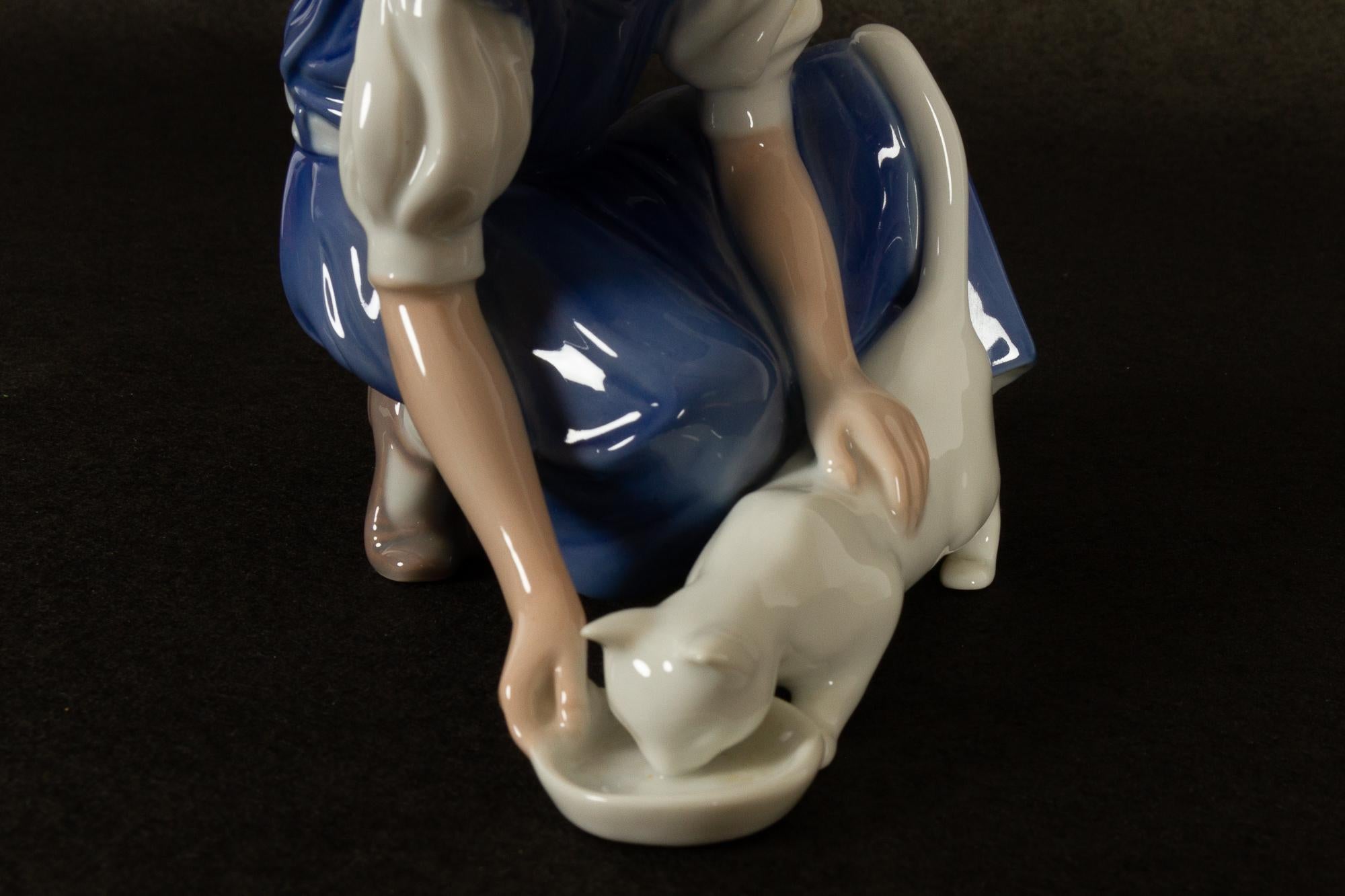 Late 20th Century Vintage Danish Porcelain Figurine 