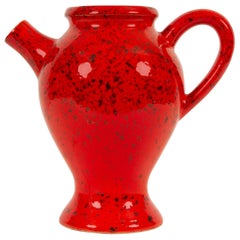 Vintage Danish Red Ceramic Jug by Michael Andersen, 1960s
