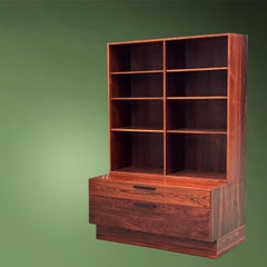 Vintage danish Rio rosewood bookcase designed by IB Kofod Larsen in the 60s