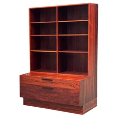 Vintage danish Rio rosewood bookcase designed by IB Kofod Larsen in the 60s