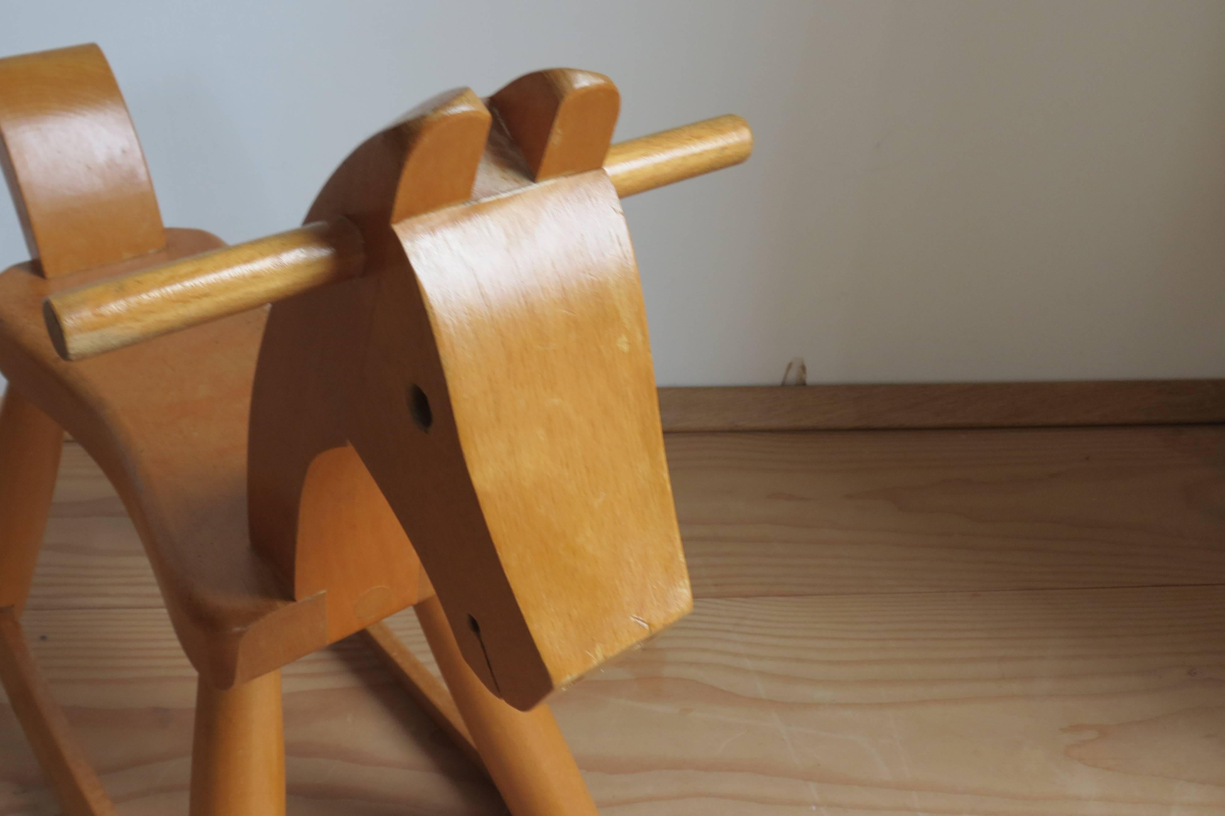 Machine-Made Vintage Danish Rocking Horse by Kay Bojesen