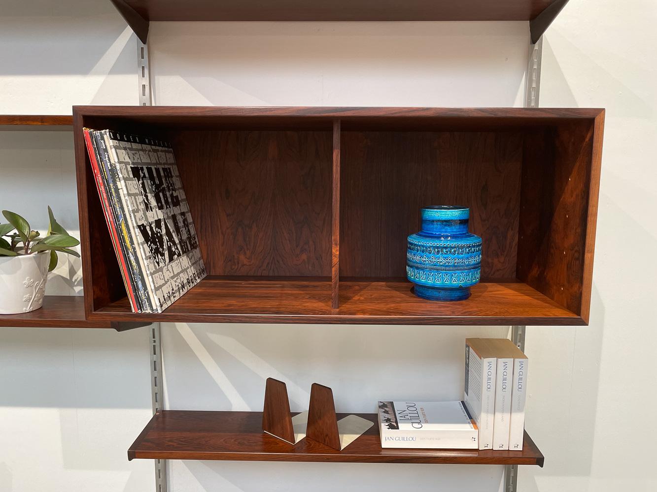 Vintage Danish Rosewood 3-Bay Wall Unit by Kai Kristiansen for FM, 1960s For Sale 10