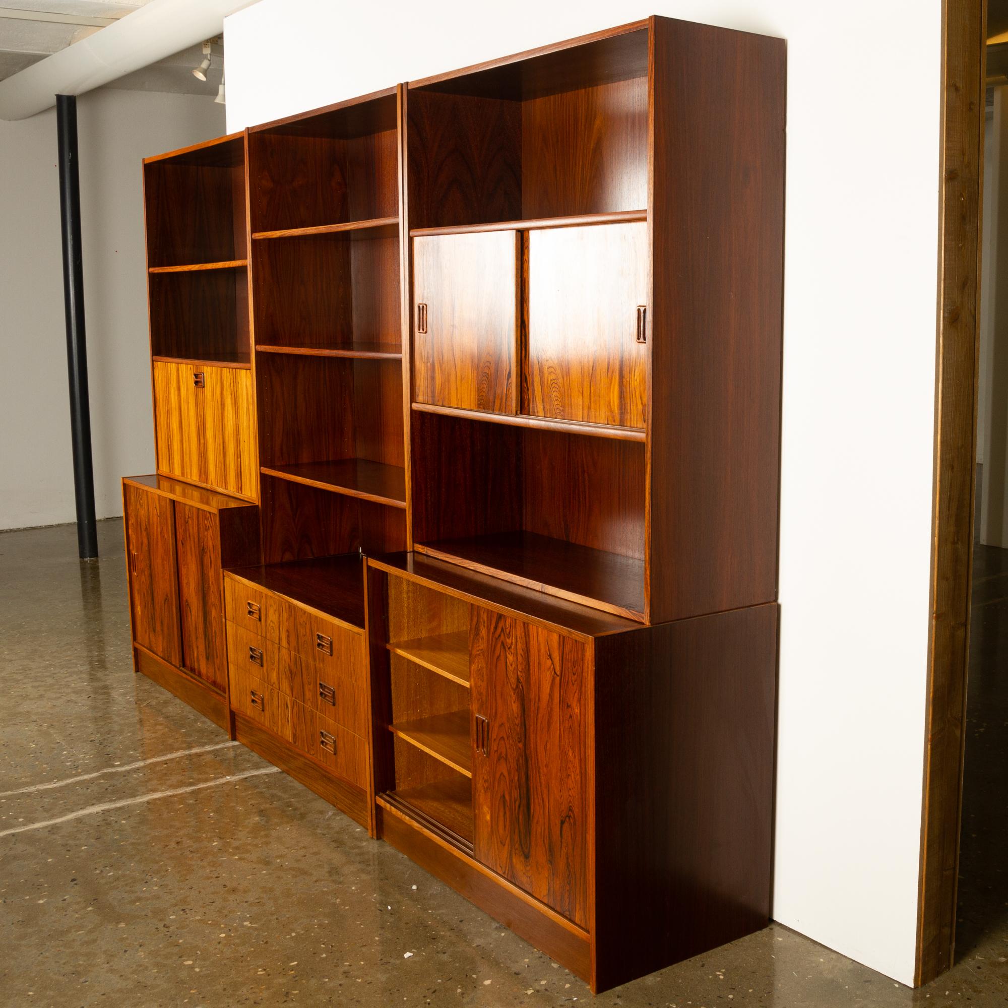 Vintage Danish Rosewood Bookcase, 1960s 6