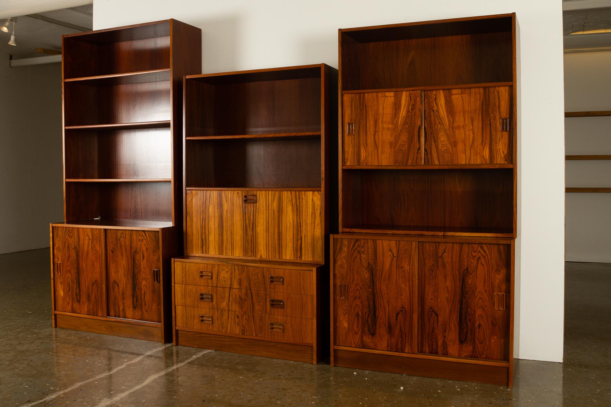 Vintage Danish Rosewood Bookcase, 1960s 12