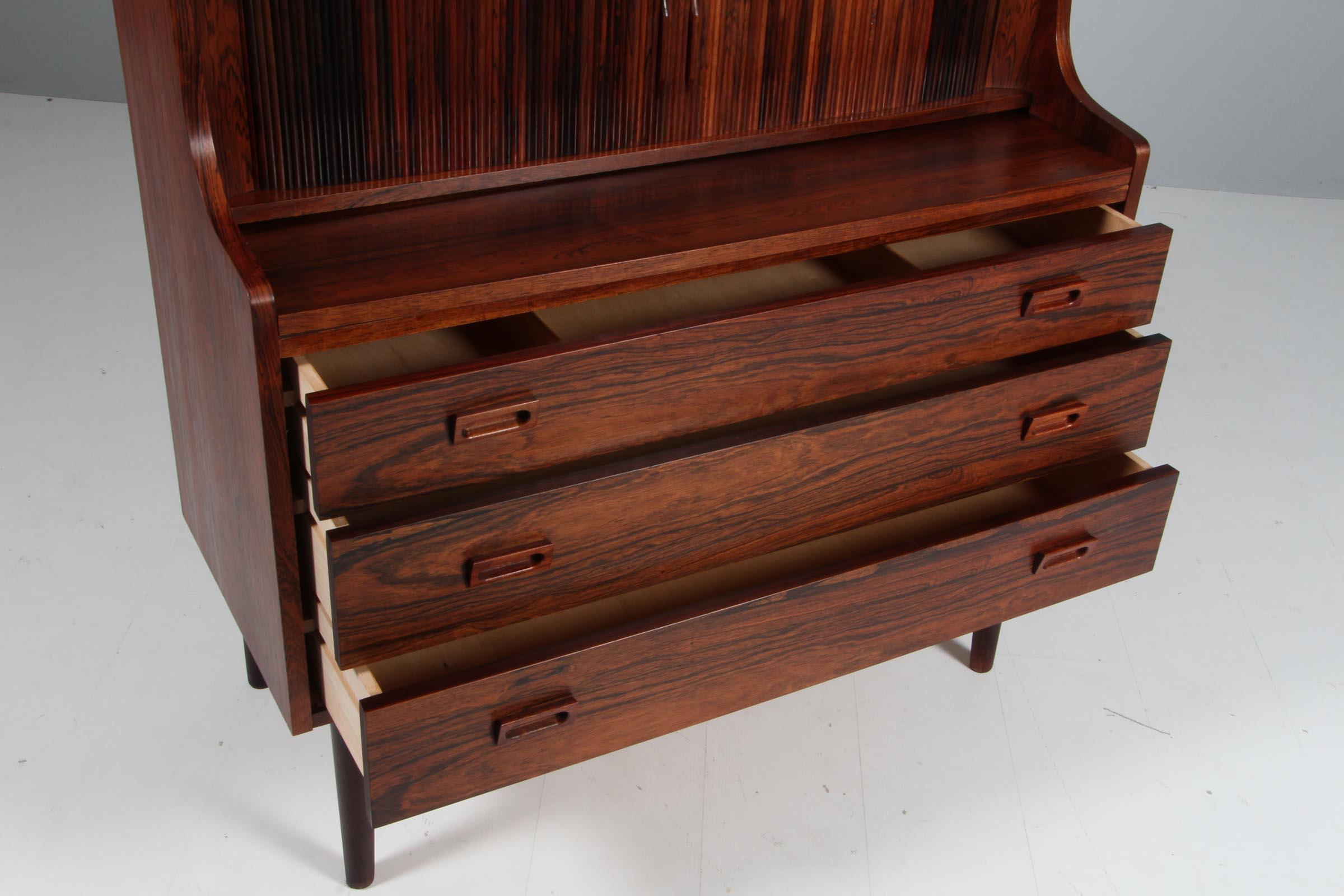 Rosewood Vintage Danish rosewood Bookcase by Johannes Sorth for Nexø Møbelfabrik, 1968 For Sale