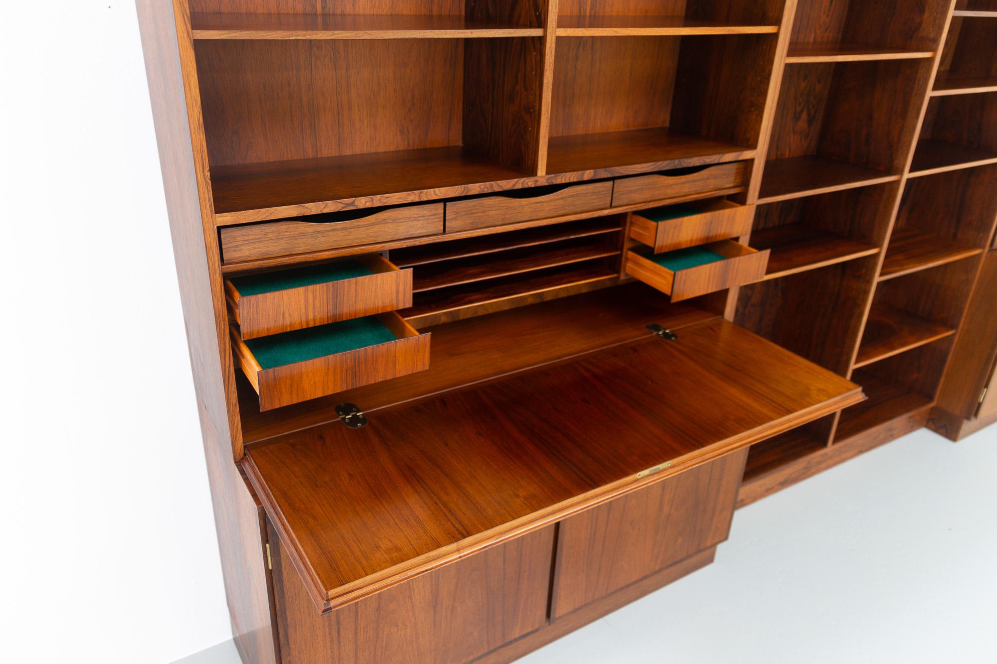 Mid-20th Century Vintage Danish Rosewood Bookcase by Omann Jun, 1960s