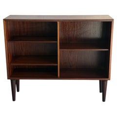Vintage Danish Rosewood Bookcase Shelf Scandinavian Modern Display Cabinet