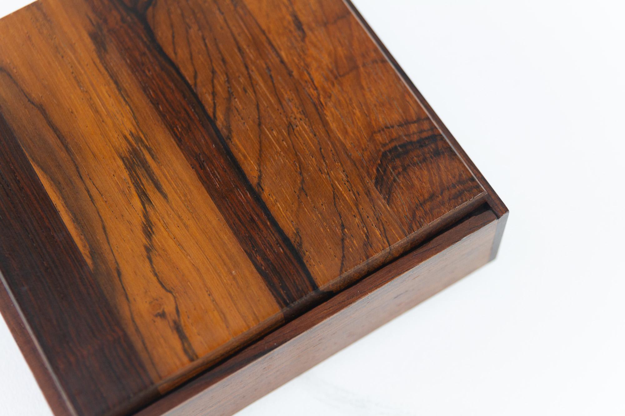 Vintage Danish Rosewood Box, 1960s For Sale 5