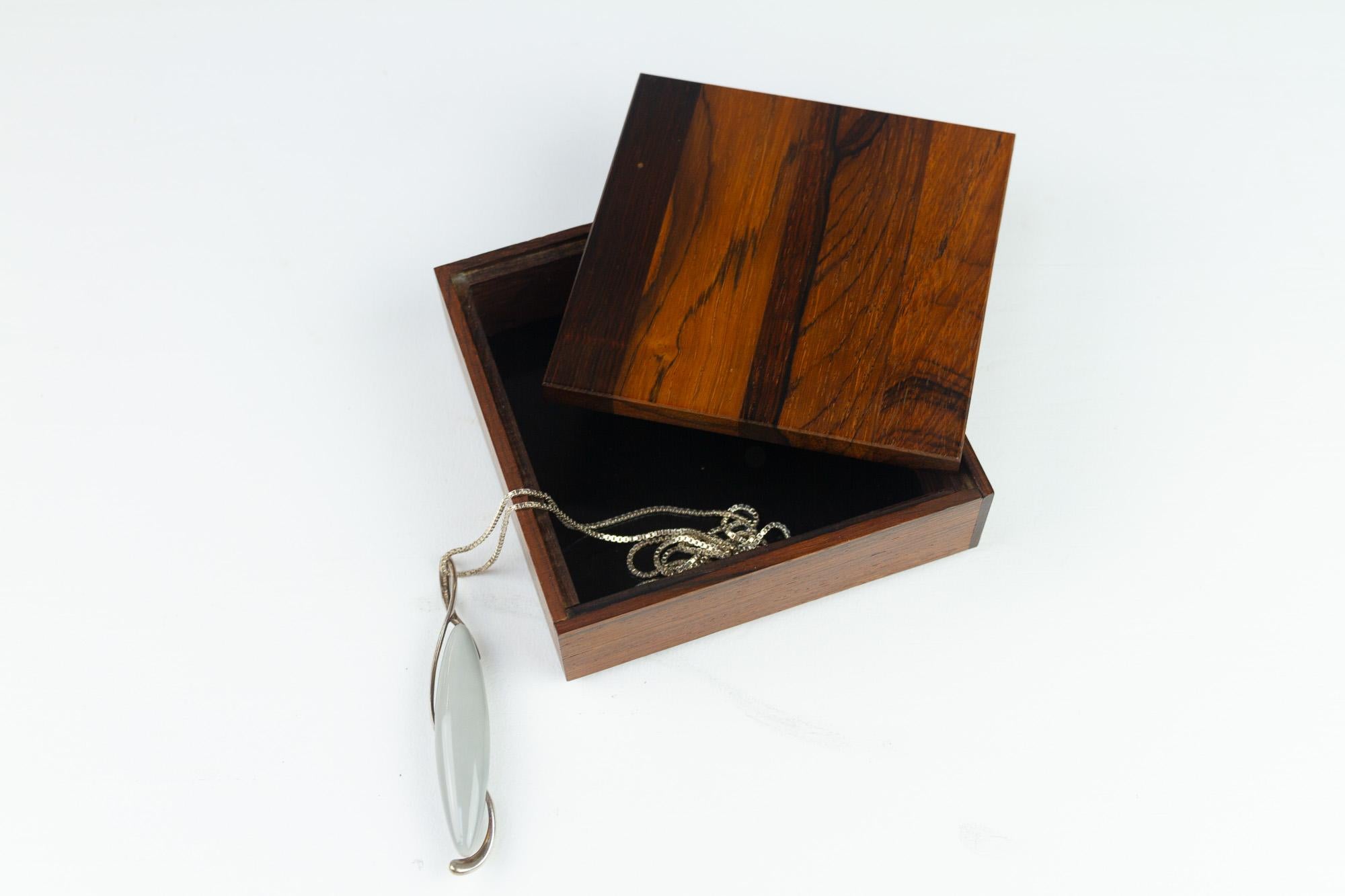 Vintage Danish Rosewood Box, 1960s For Sale 8