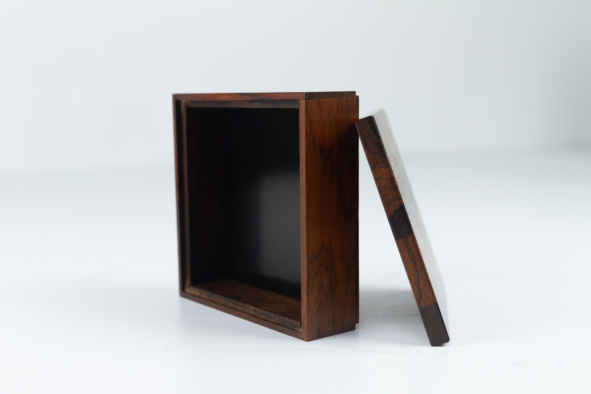 Vintage Danish Rosewood Box, 1960s In Good Condition For Sale In Asaa, DK