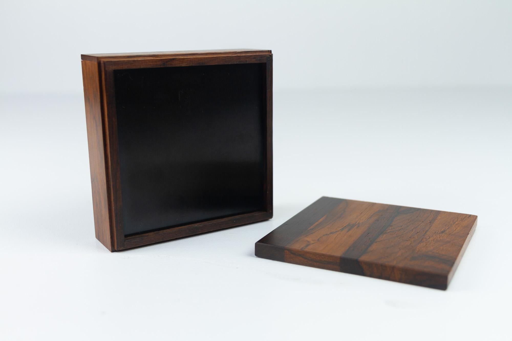 Mid-20th Century Vintage Danish Rosewood Box, 1960s For Sale