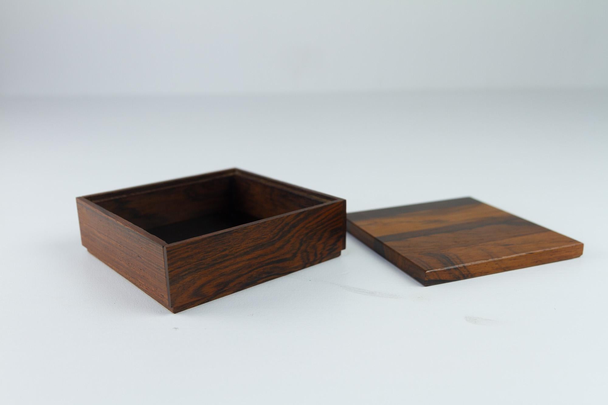 Vintage Danish Rosewood Box, 1960s For Sale 1