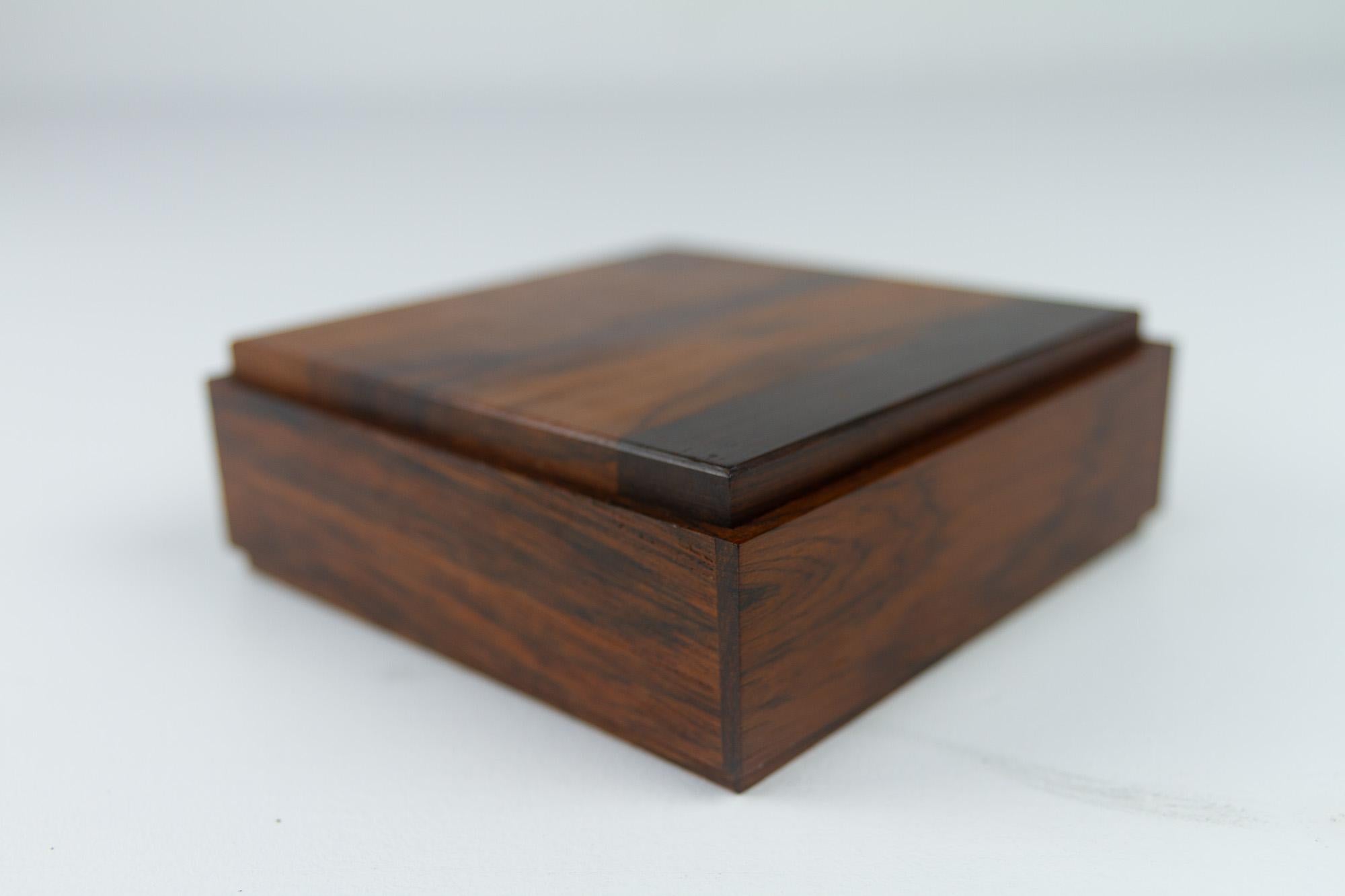 Vintage Danish Rosewood Box, 1960s For Sale 3