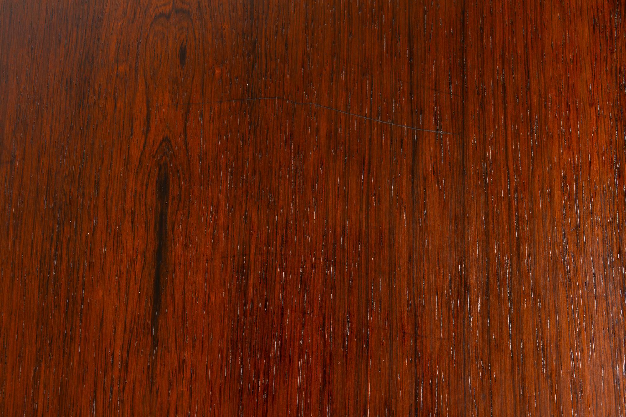 Vintage Danish Rosewood Cabinet with Tambour Doors by Kai Kristiansen, 1960s 4
