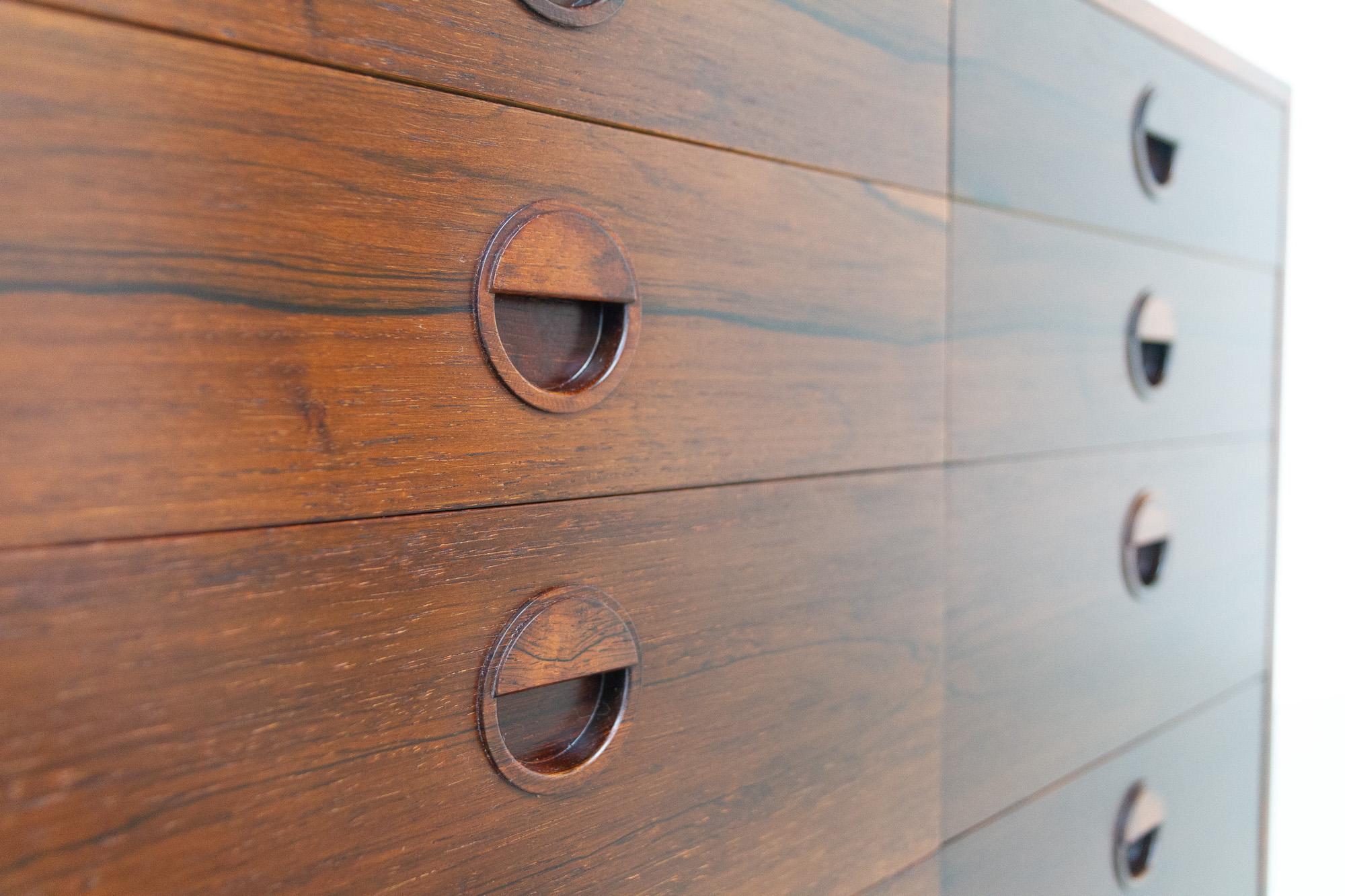 Vintage Danish Rosewood Chest of Drawers by Hg Furniture, 1960s 2