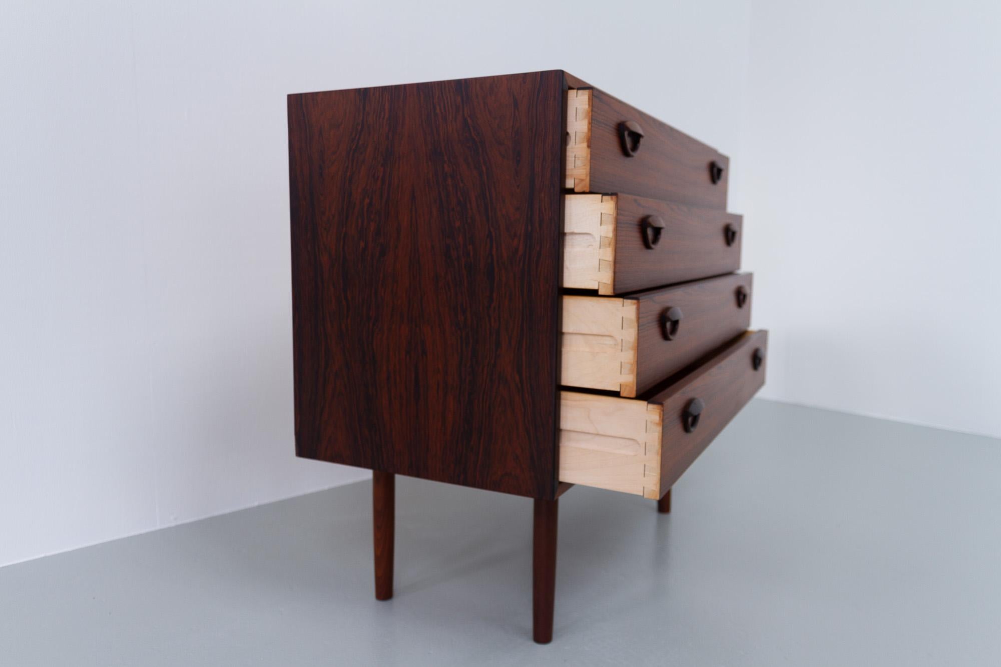 Vintage Danish Rosewood Chest of Drawers by Kai Kristiansen for FM 1960s 4