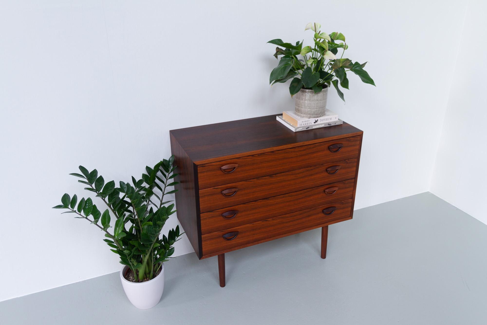 Vintage Danish Rosewood Chest of Drawers by Kai Kristiansen for FM 1960s 10