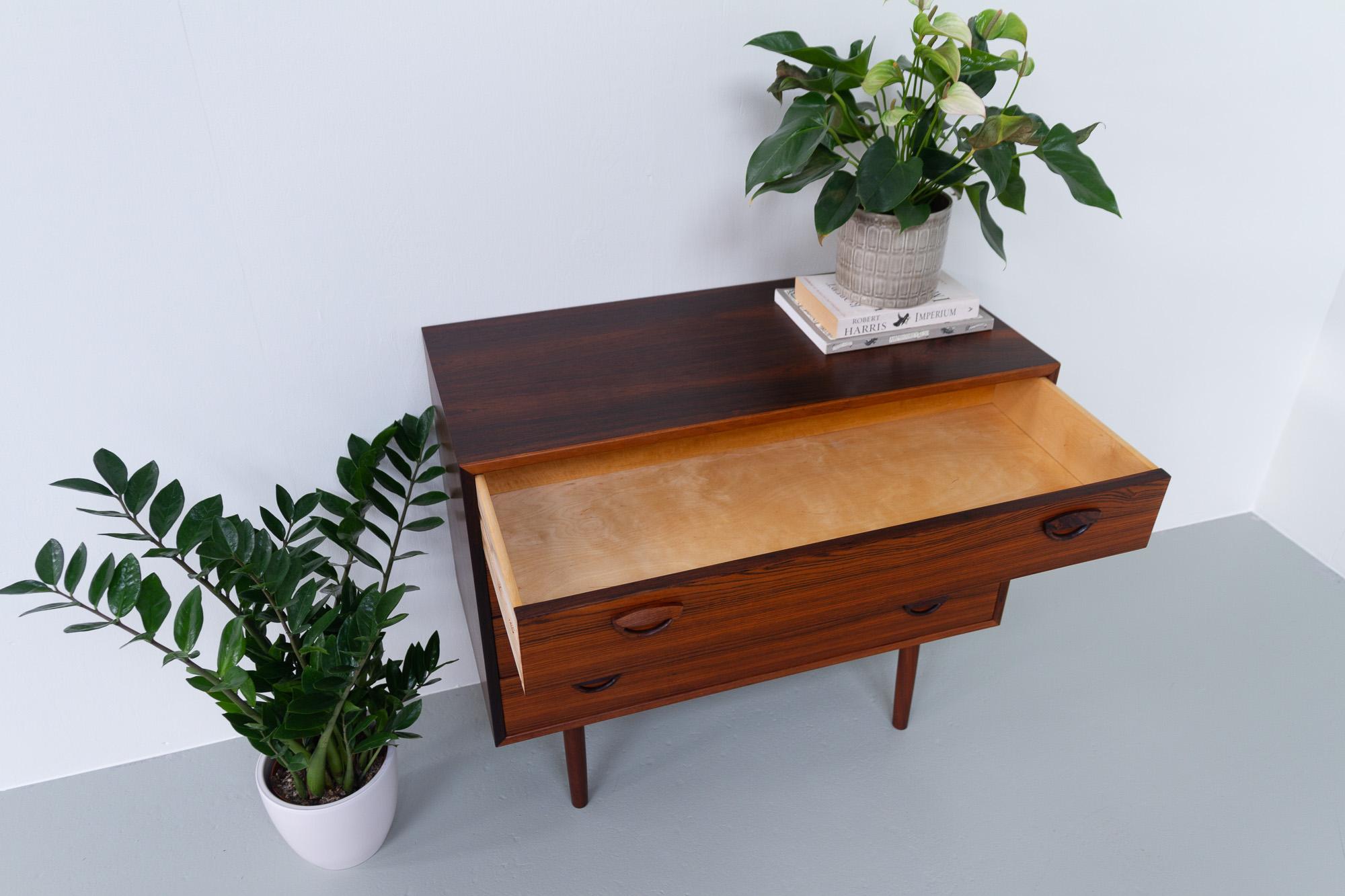 Vintage Danish Rosewood Chest of Drawers by Kai Kristiansen for FM 1960s 11