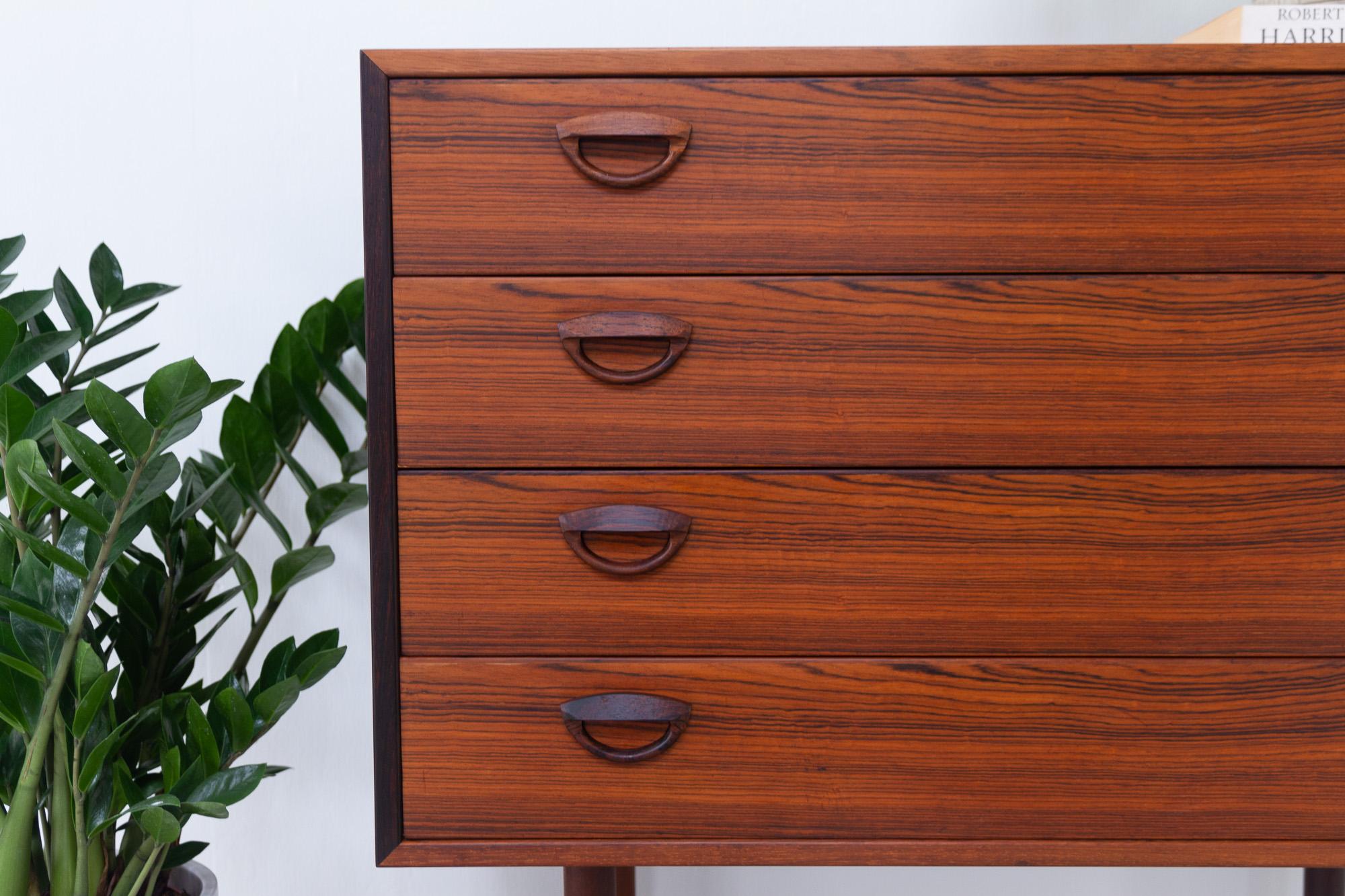 Vintage Danish Rosewood Chest of Drawers by Kai Kristiansen for FM 1960s 12