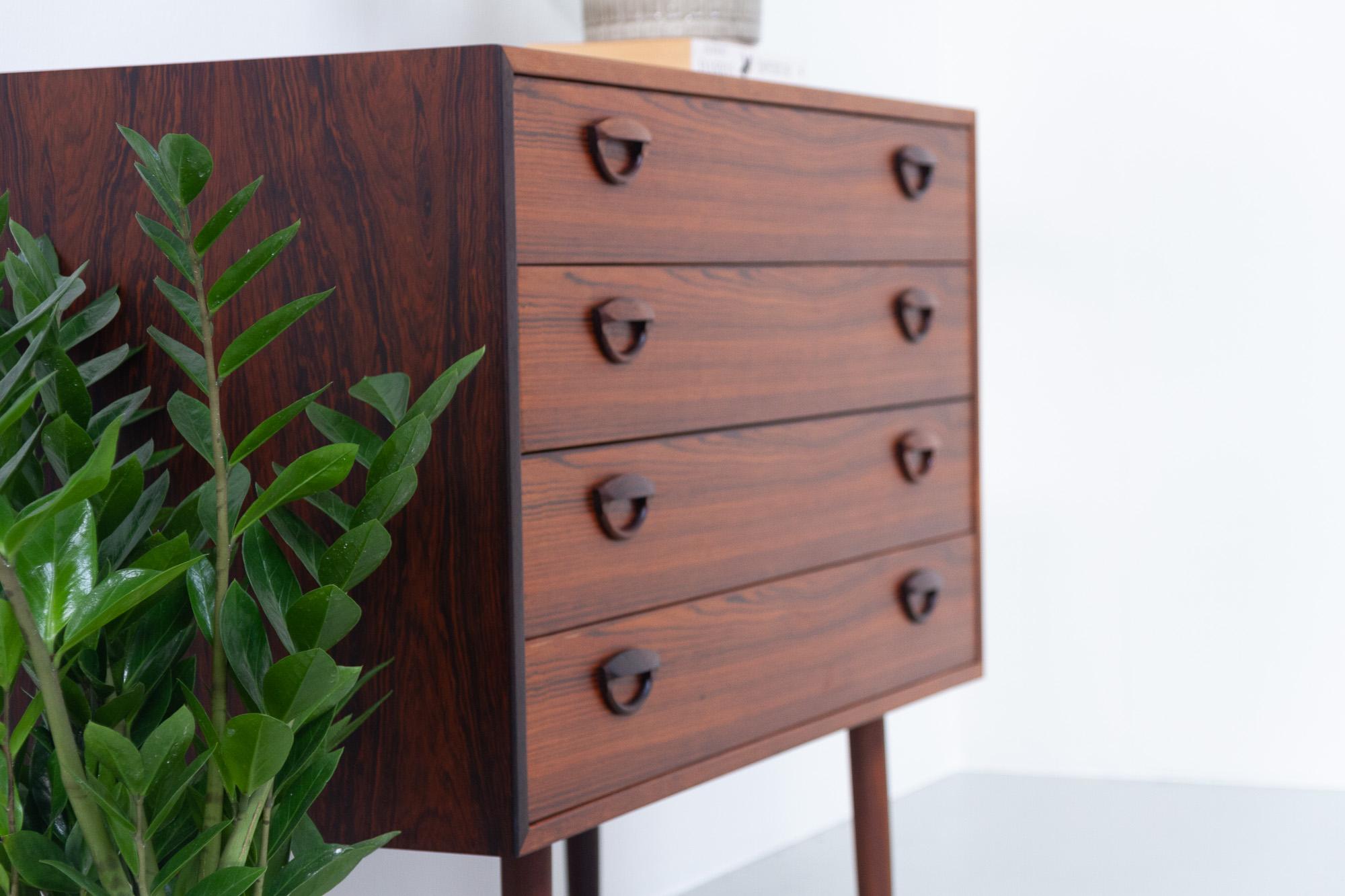 Vintage Danish Rosewood Chest of Drawers by Kai Kristiansen for FM 1960s 13