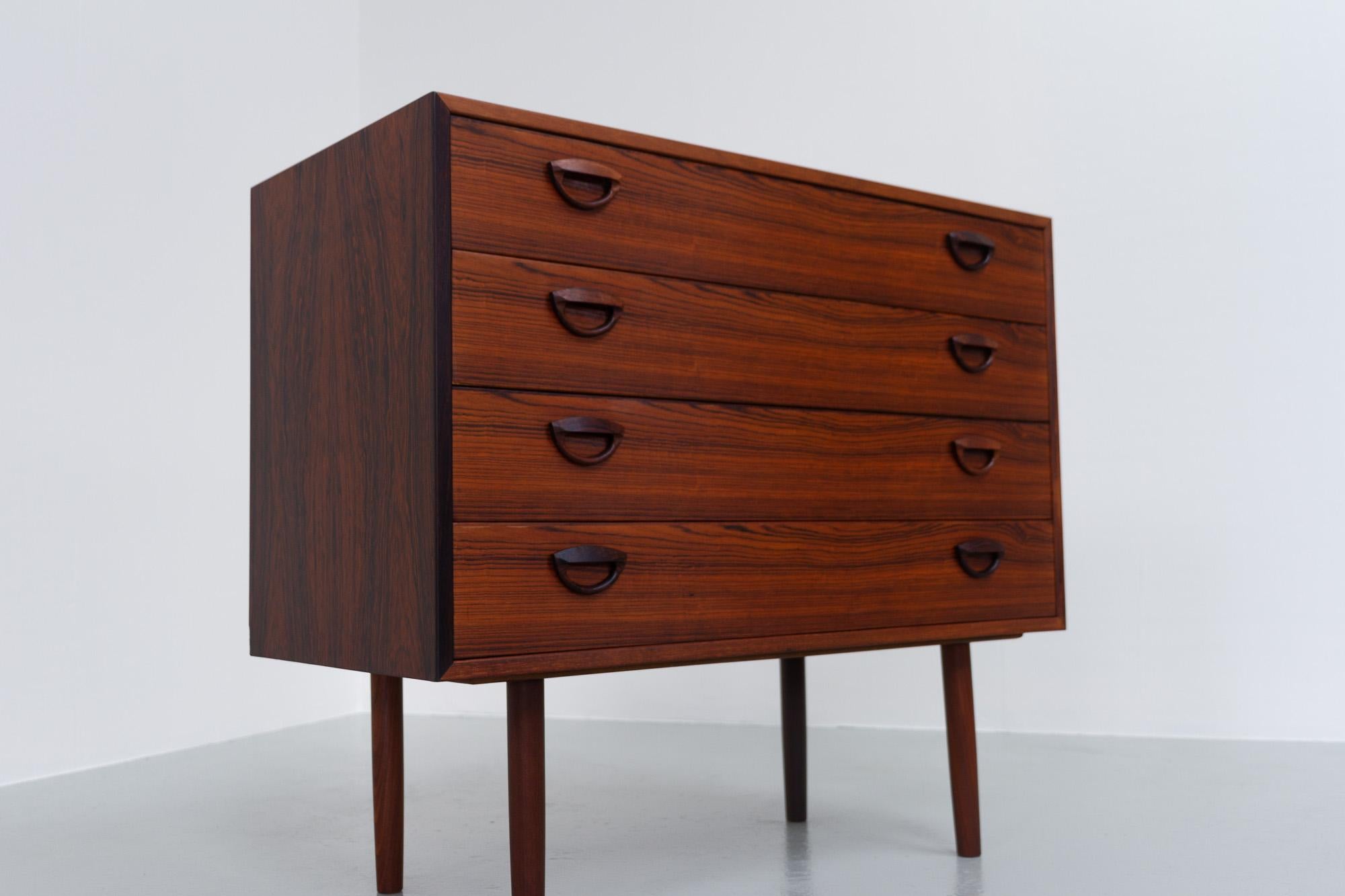 Mid-Century Modern Vintage Danish Rosewood Chest of Drawers by Kai Kristiansen for FM 1960s