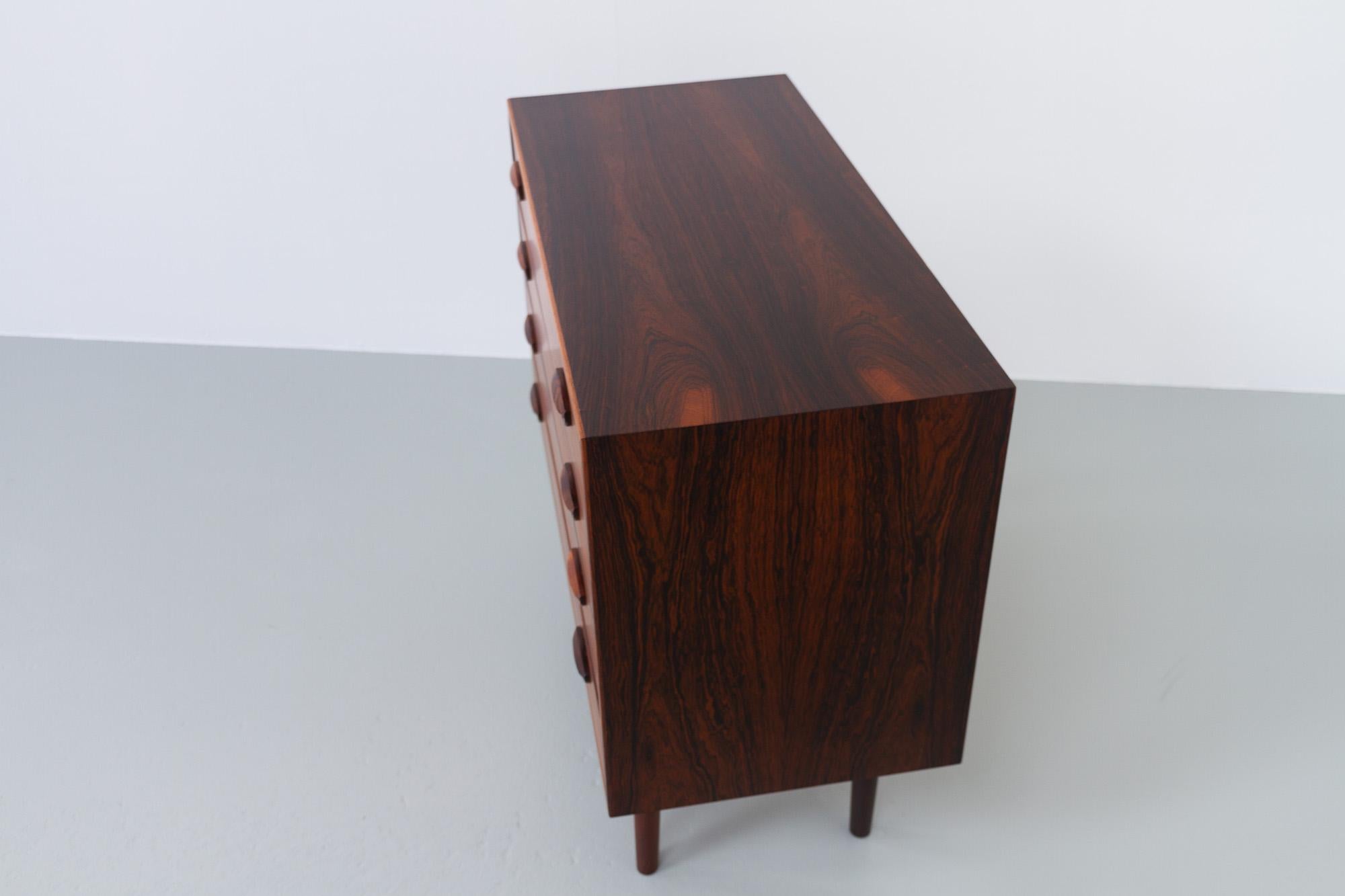 Mid-20th Century Vintage Danish Rosewood Chest of Drawers by Kai Kristiansen for FM 1960s