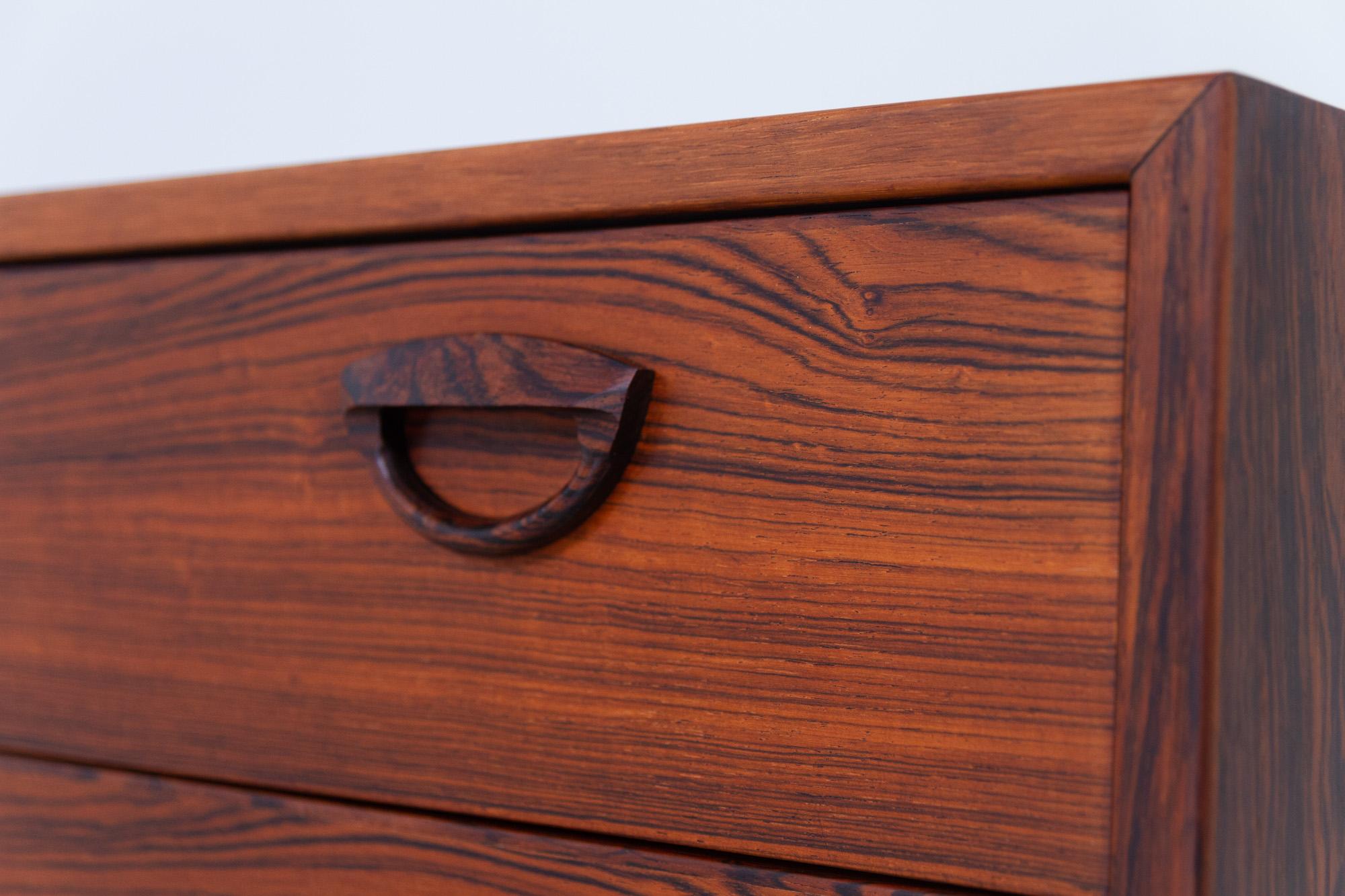 Vintage Danish Rosewood Chest of Drawers by Kai Kristiansen for FM 1960s 1