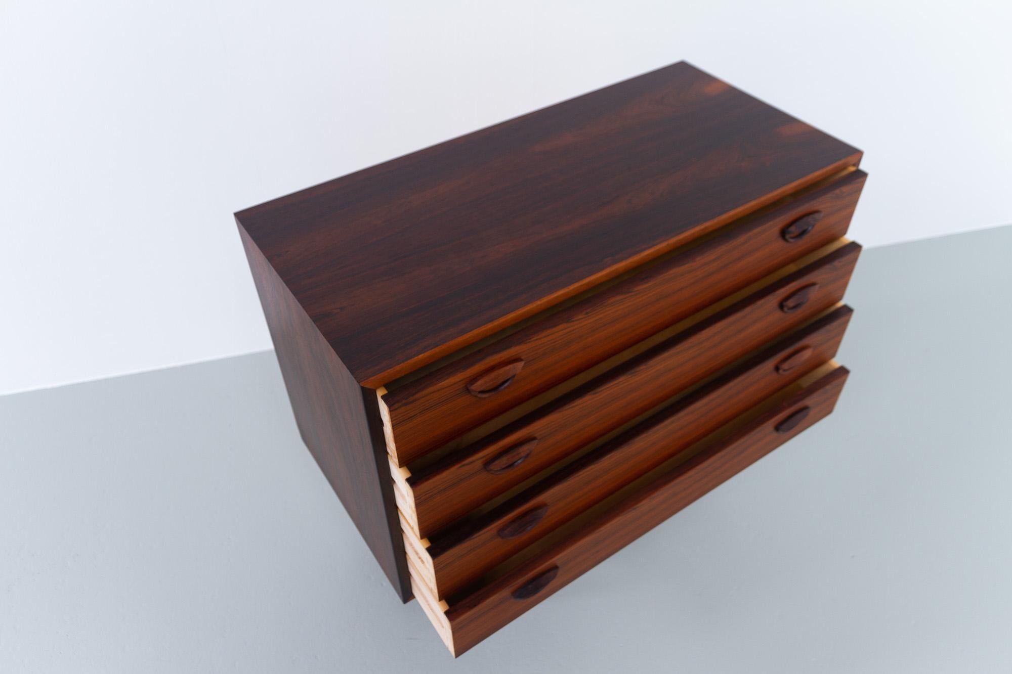 Vintage Danish Rosewood Chest of Drawers by Kai Kristiansen for FM 1960s 3