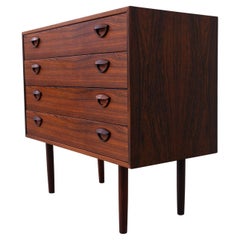 Vintage Danish Rosewood Chest of Drawers by Kai Kristiansen for FM 1960s