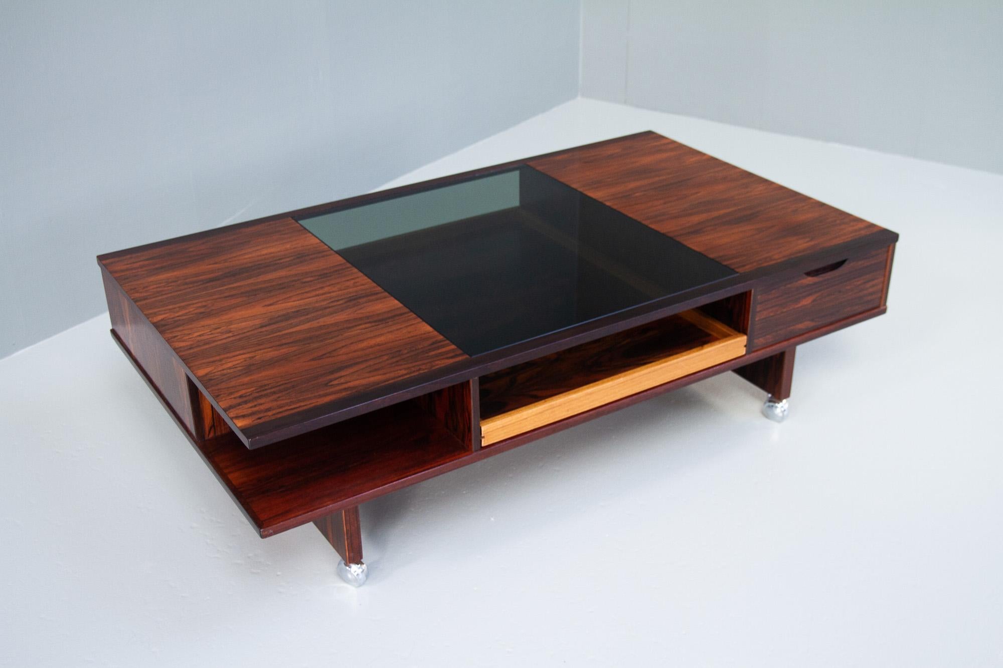 Vintage Danish Rosewood Coffee Table, 1960s For Sale 7