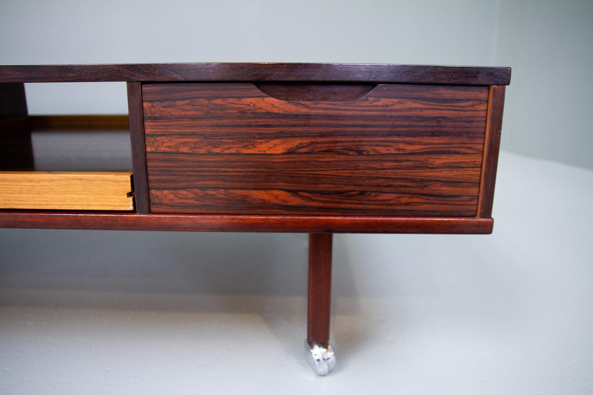 Vintage Danish Rosewood Coffee Table, 1960s For Sale 9