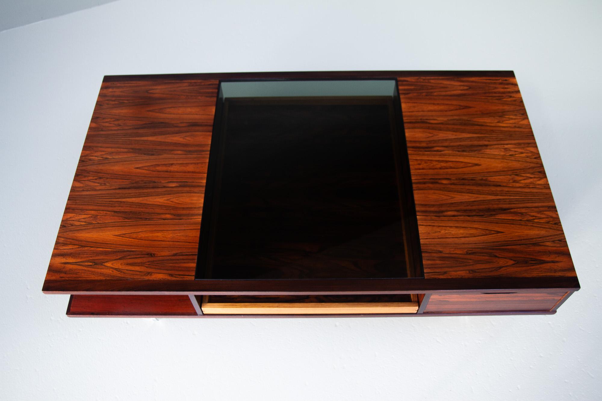 Vintage Danish Rosewood Coffee Table, 1960s For Sale 2